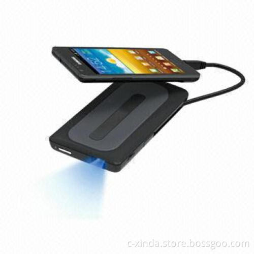 Mini Projector for iPhone with Resolution 640 x 480 Pixel (VGA) and 35 ANSI Lumens Brightness